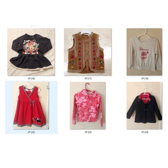 Toddler Girl Fall Winter 4T Mystery Bundle - Picture 2 of 5